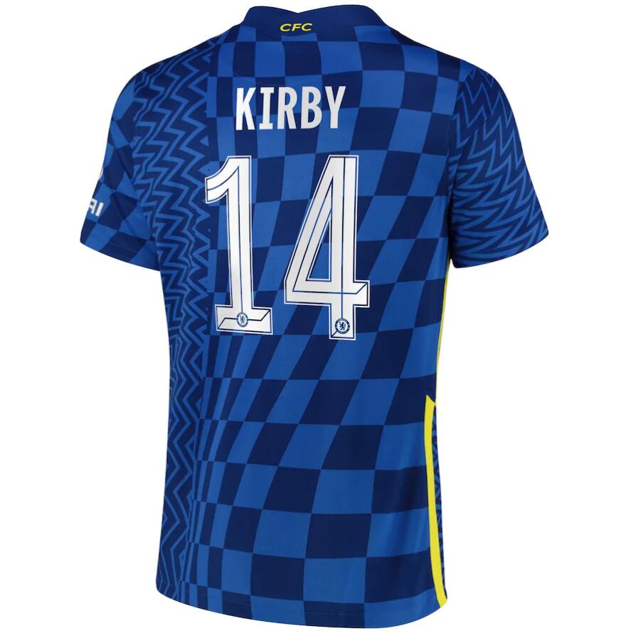 2021/22 Chelsea Cup Home Kit Soccer Jersey with Kirby 14 printing